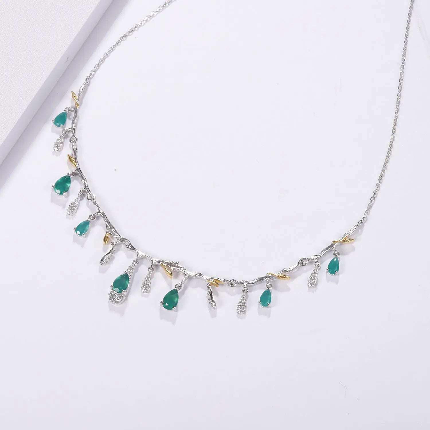 S925 Silver Natural Topaz Necklace - JNi3 shop