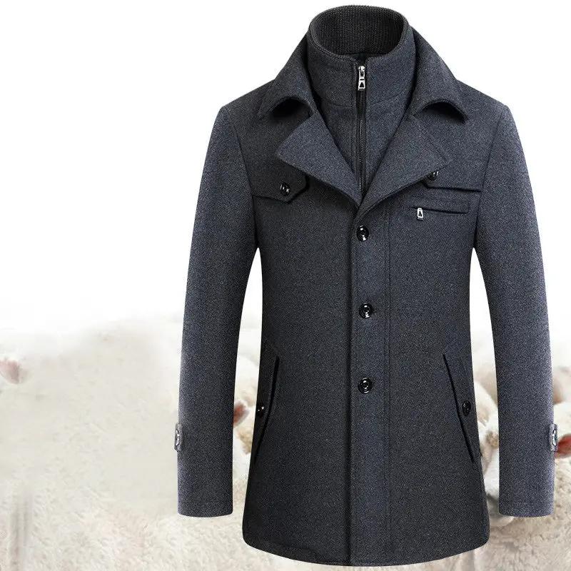 Wool jacket men's woolen coat Cjdropshipping