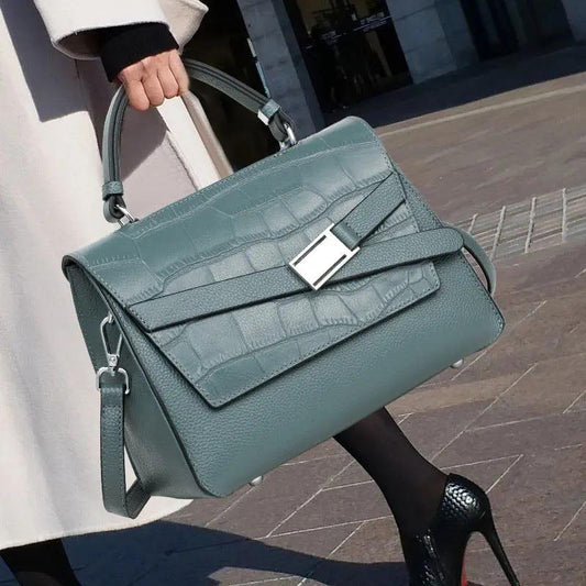 Elegant Lightweight Leather Alligator Print Handbag Cjdropshipping