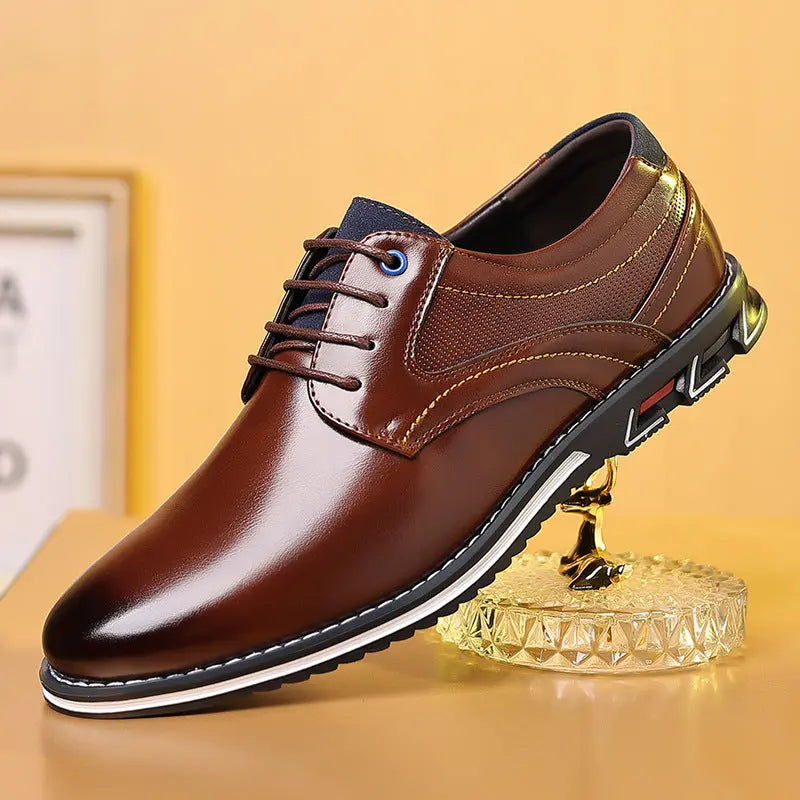 Men's Work Fashion Leather Shoes Dropshipman