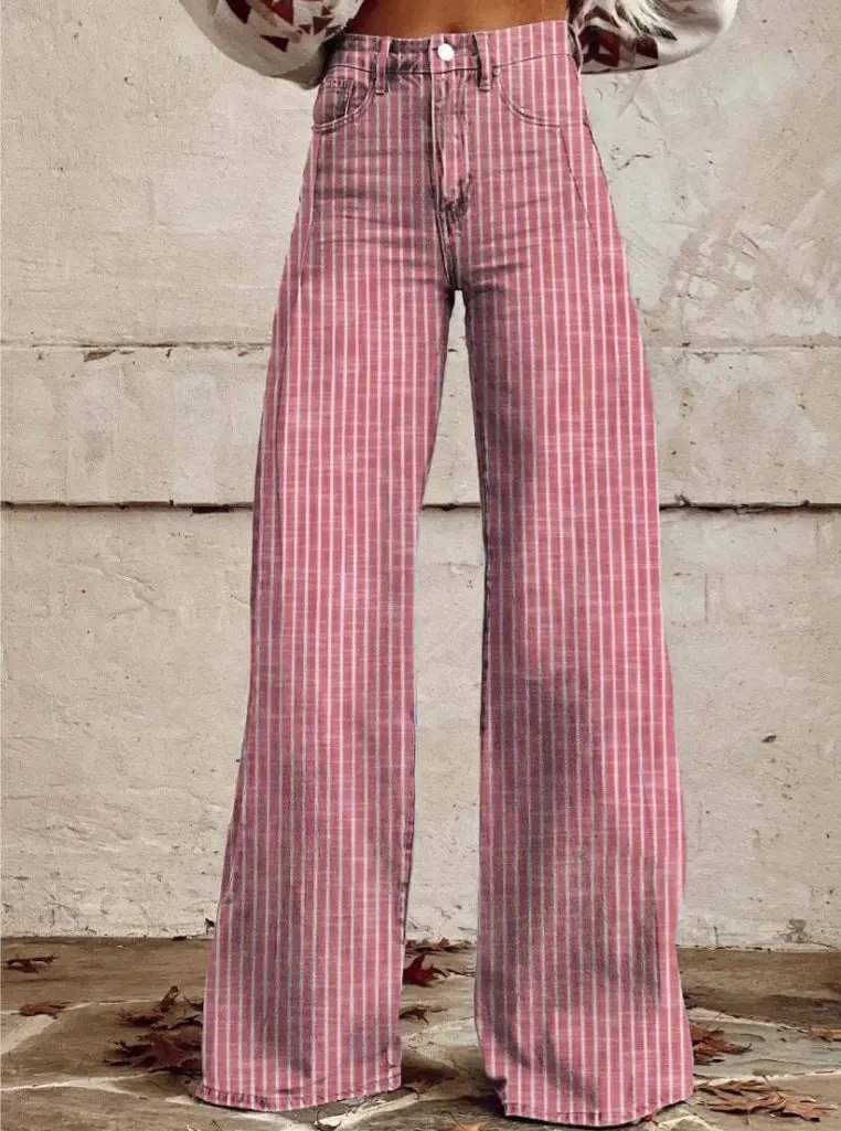 Women's Casual Pants Thin Imitation Jeans Wide Leg Cjdropshipping