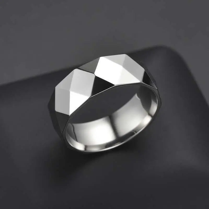 Titanium Steel Diamond Face Ring JNi3 shop
