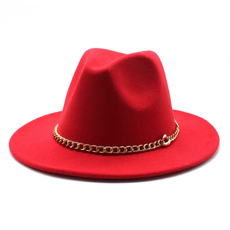 Broad-brimmed Hat Fashion Flat Brim Top Hat Men Women Cjdropshipping