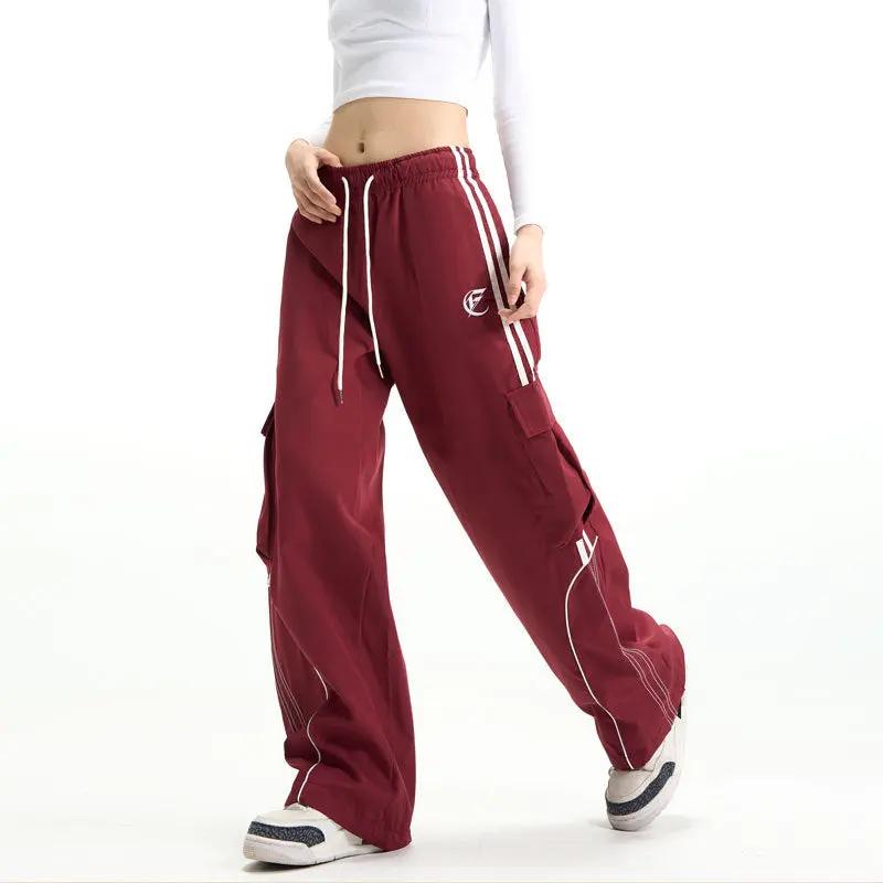 American Style Fried Street Red Overalls Men And Women Cjdropshipping