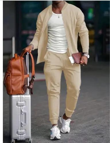 Basic Style Color Matching Two-piece Set Plus Size Cjdropshipping