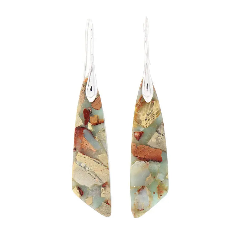 Bohemian Emperor Stone Geometric Pendant Earrings Cjdropshipping