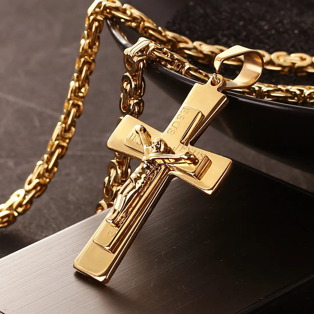 Exquisite Jewelry Gold Cross Pendant Necklace Cjdropshipping