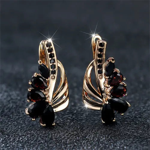 Water Drop Half Flower Design Ear Clip Simple JNi3 shop