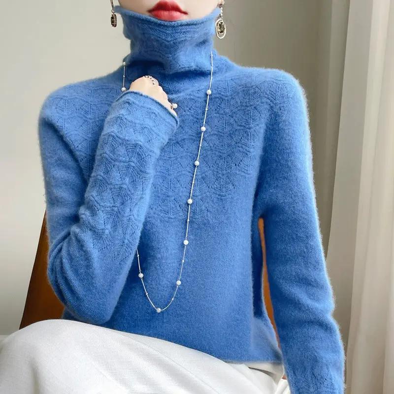 Pile Collar Turtleneck Sweater Short Autumn And Winter Women Cjdropshipping