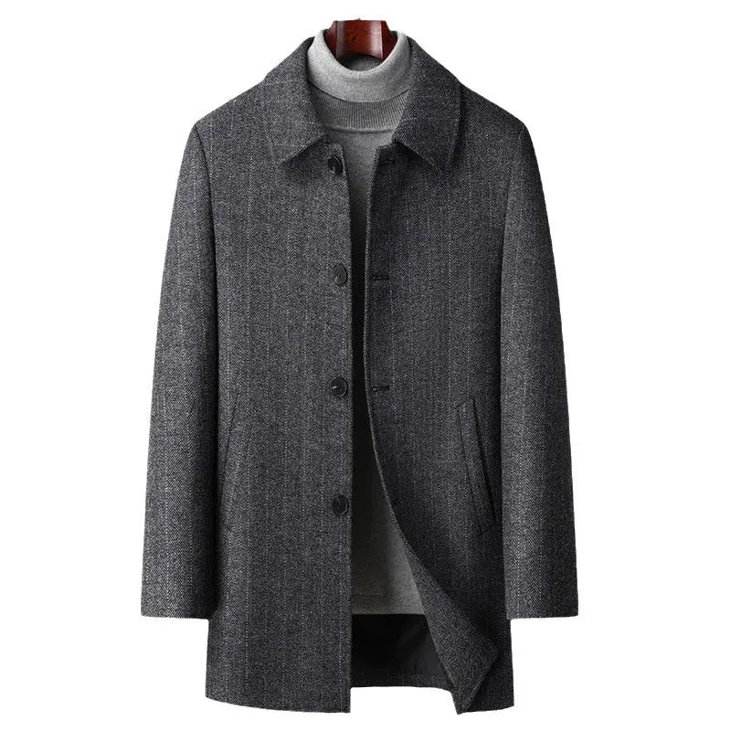 Men's Wool Reversible Woolen Coat Men's - JNi3 shop