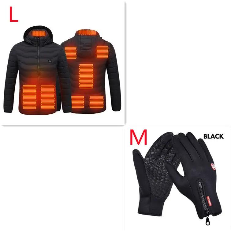 New Heated Jacket Coat USB Electric Jacket Cotton Coat Heater Thermal Clothing Heating Vest Men's Clothes Winter Cjdropshipping