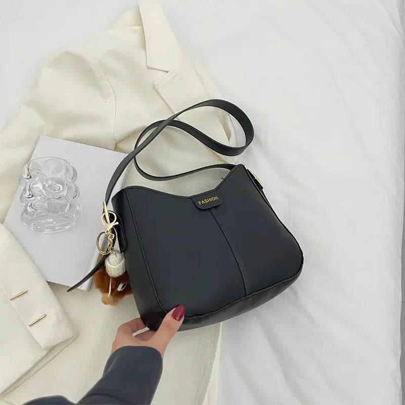 Casual Women's Shoulder Bag Crossbody Bags Women Solid Simple Bucket Bag Cjdropshipping