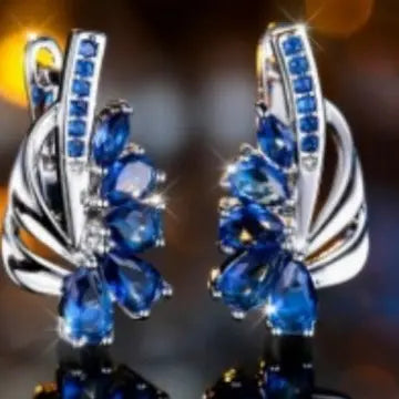 Water Drop Half Flower Design Ear Clip Simple JNi3 shop