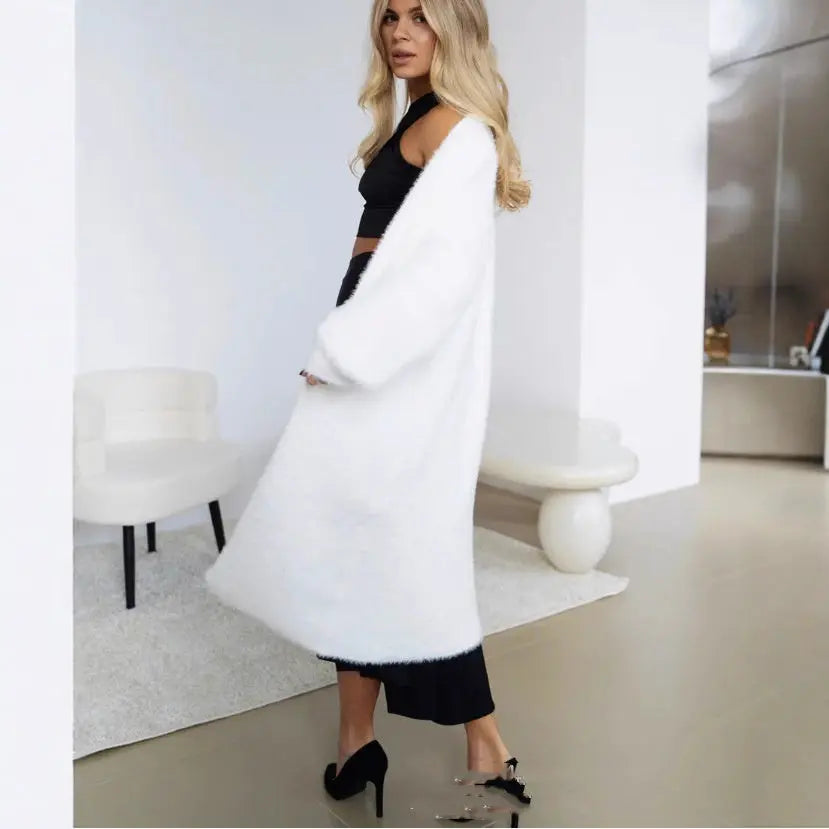 Long Knitted Cardigan Coat For Women Dropshipman