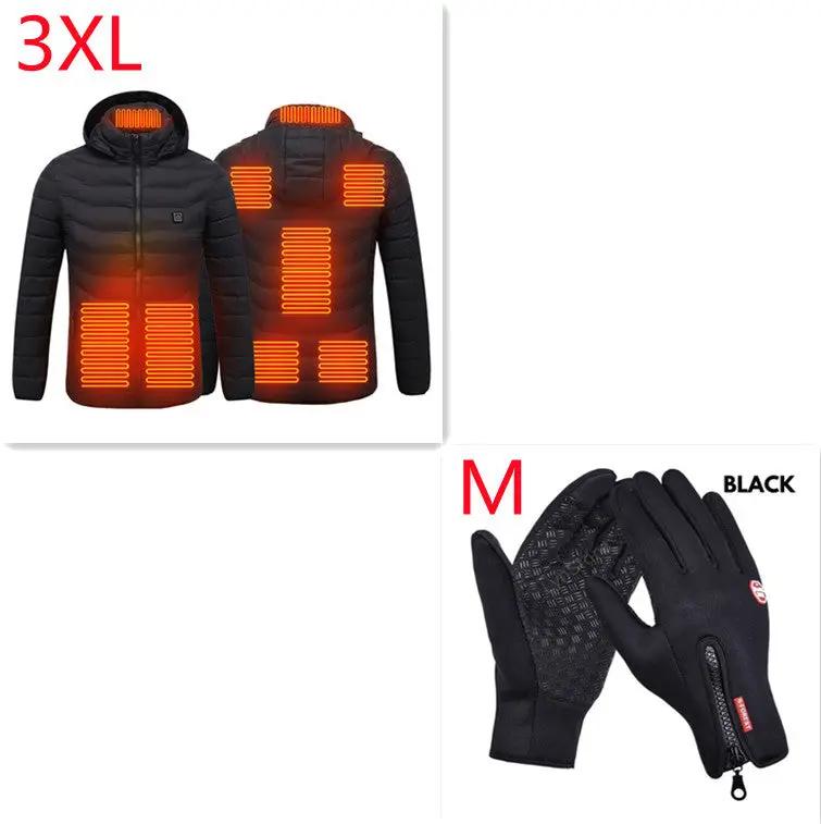 New Heated Jacket Coat USB Electric Jacket Cotton Coat Heater Thermal Clothing Heating Vest Men's Clothes Winter Cjdropshipping