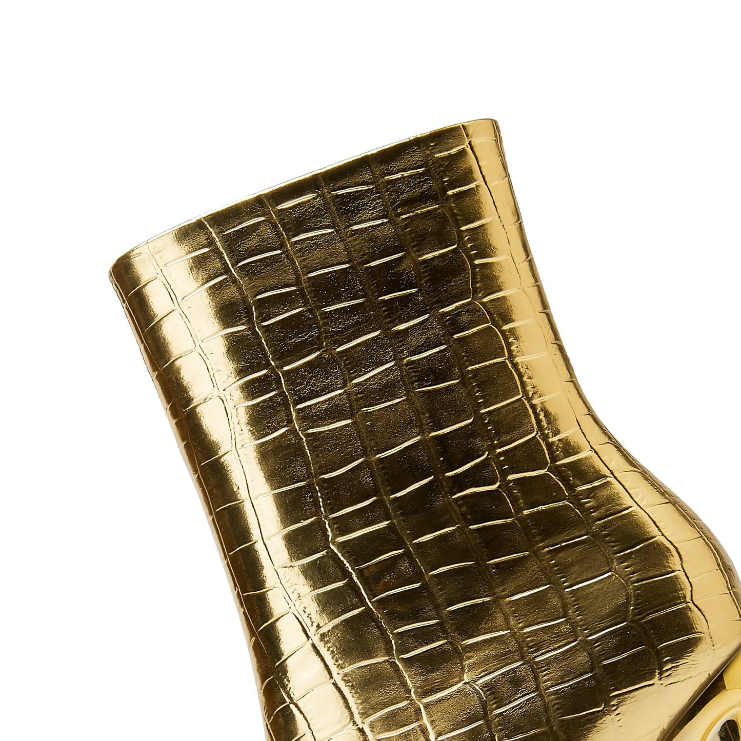 Female Pointed Tiger Tooth Heel Stone Pattern Shaped Wedge Heels