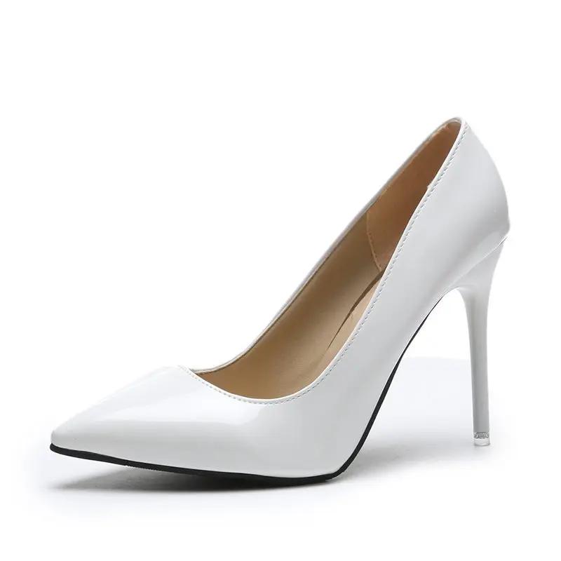 Pointed Stiletto Low-cut Heel Shoes Plus Size Women Cjdropshipping