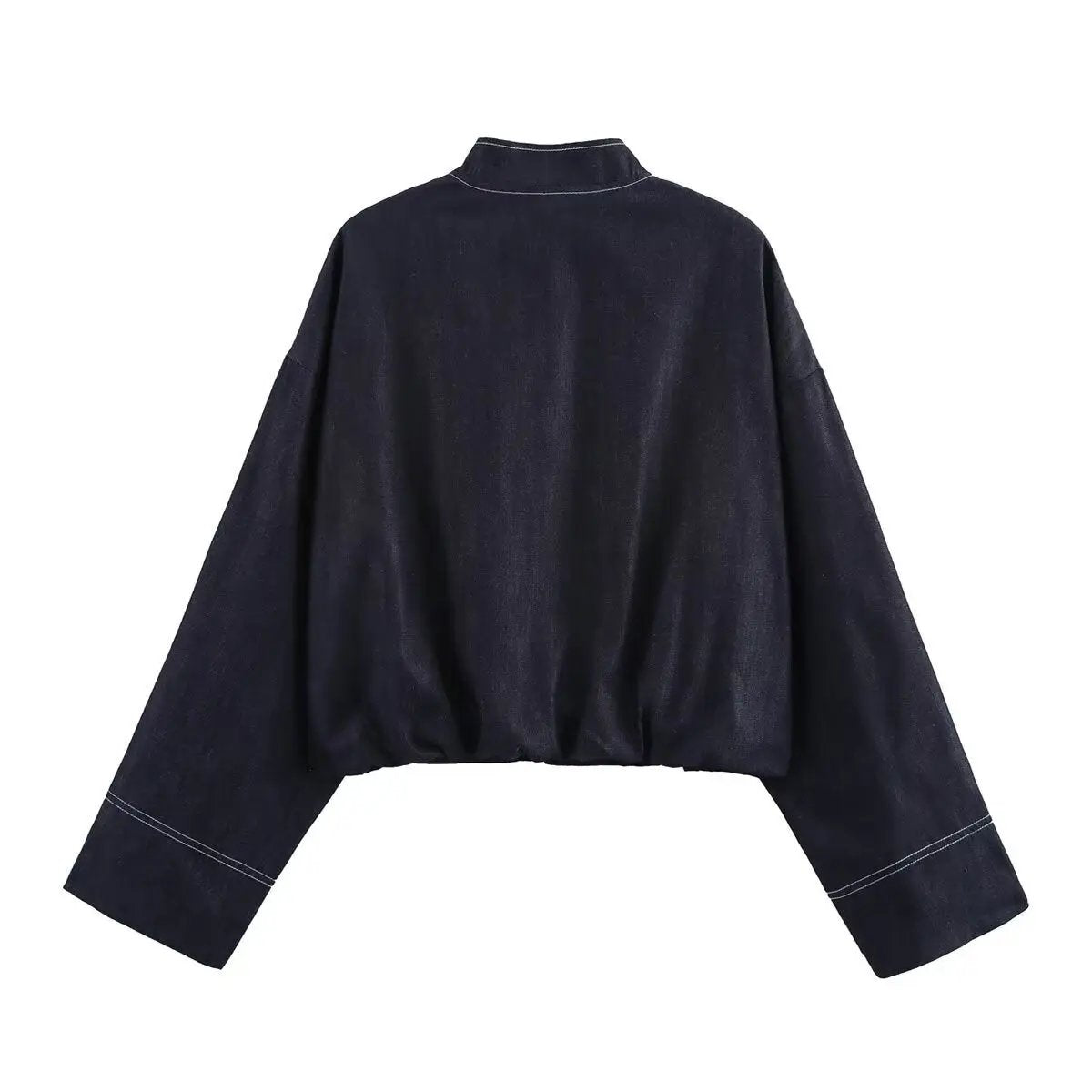 Denim Pilot Jacket Wide Pleated Denim Skirted Leggings Cjdropshipping