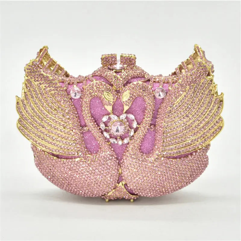 Color Moon Full Swan Small Bag Sequins Set With Diamonds Cjdropshipping