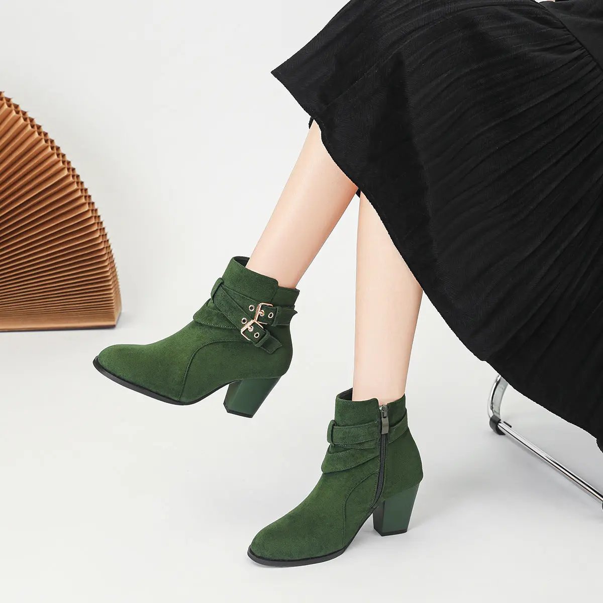 Women's Ankle Boots New Fashion Ankle Boots Comfortable Suede Cjdropshipping