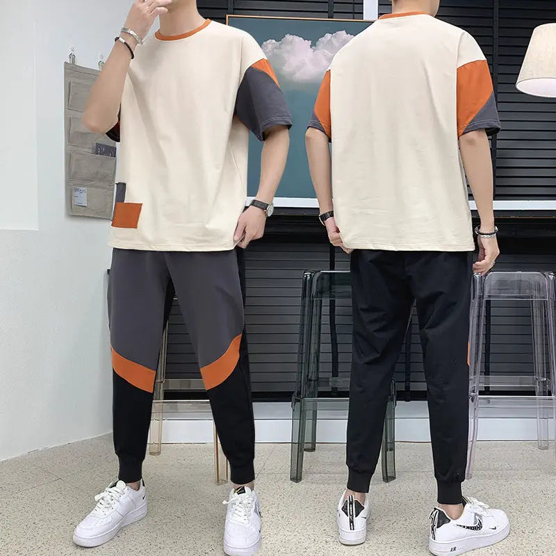 New Summer Men's T-shirt Fashion Short-sleeved T-shirt Men Cjdropshipping
