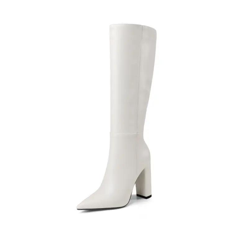 Pointed Toe Chunky Heel High Heel Autumn And Winter Women's High Boots Cjdropshipping