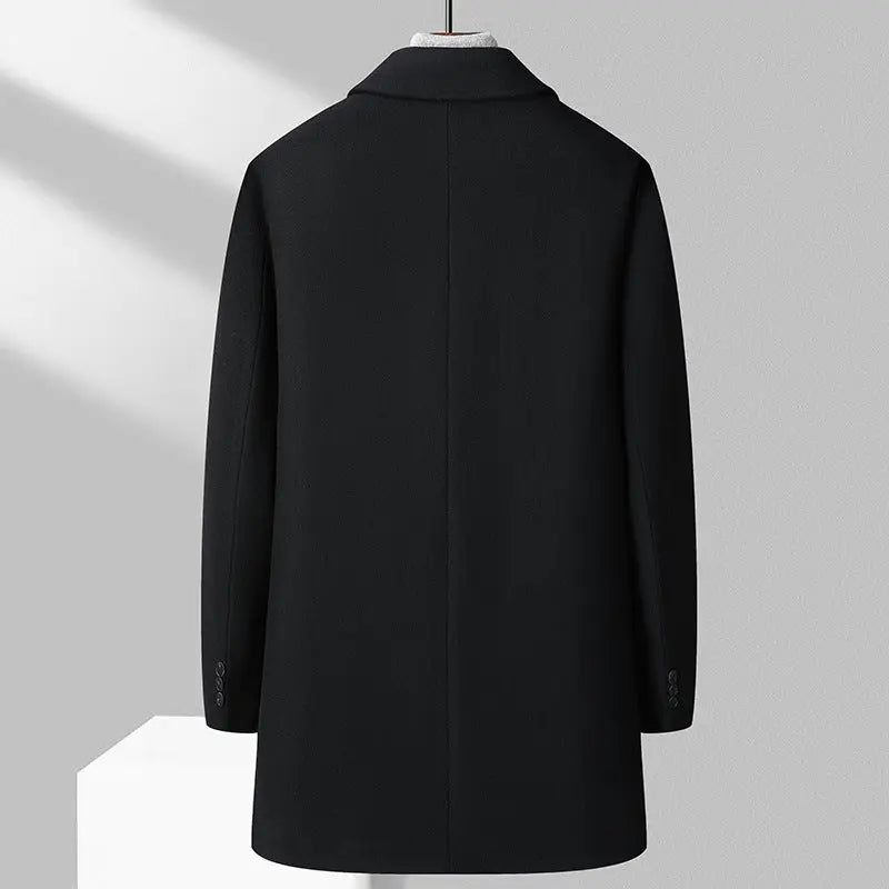 Men's Wool Reversible Woolen Coat Men's - JNi3 shop