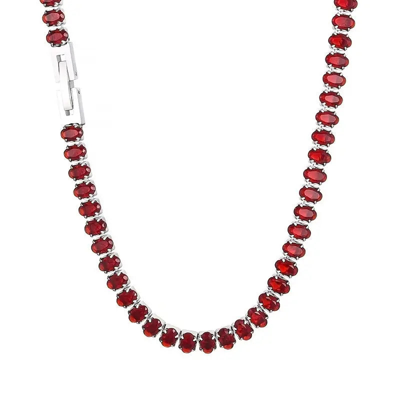 Women's Retro Color Zircon Necklace Cjdropshipping