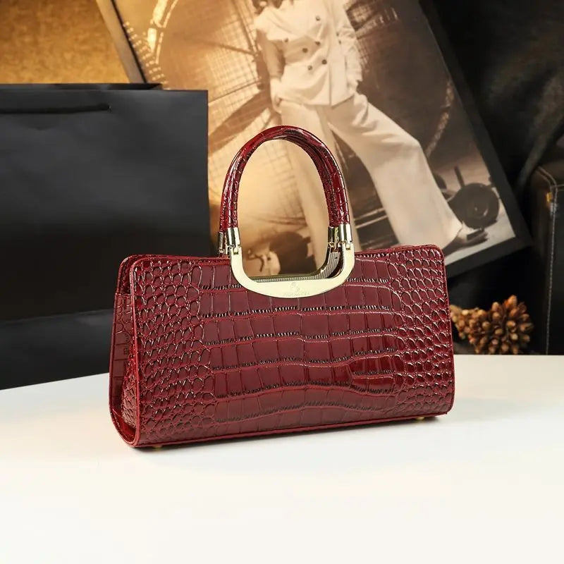 Cowhide Women's Patent Leather Handbag Crossbody Bag Cjdropshipping