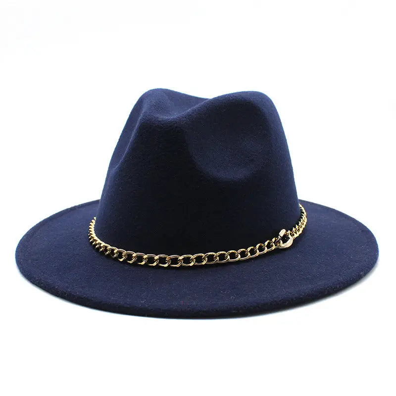 Broad-brimmed Hat Fashion Flat Brim Top Hat Men Women Cjdropshipping