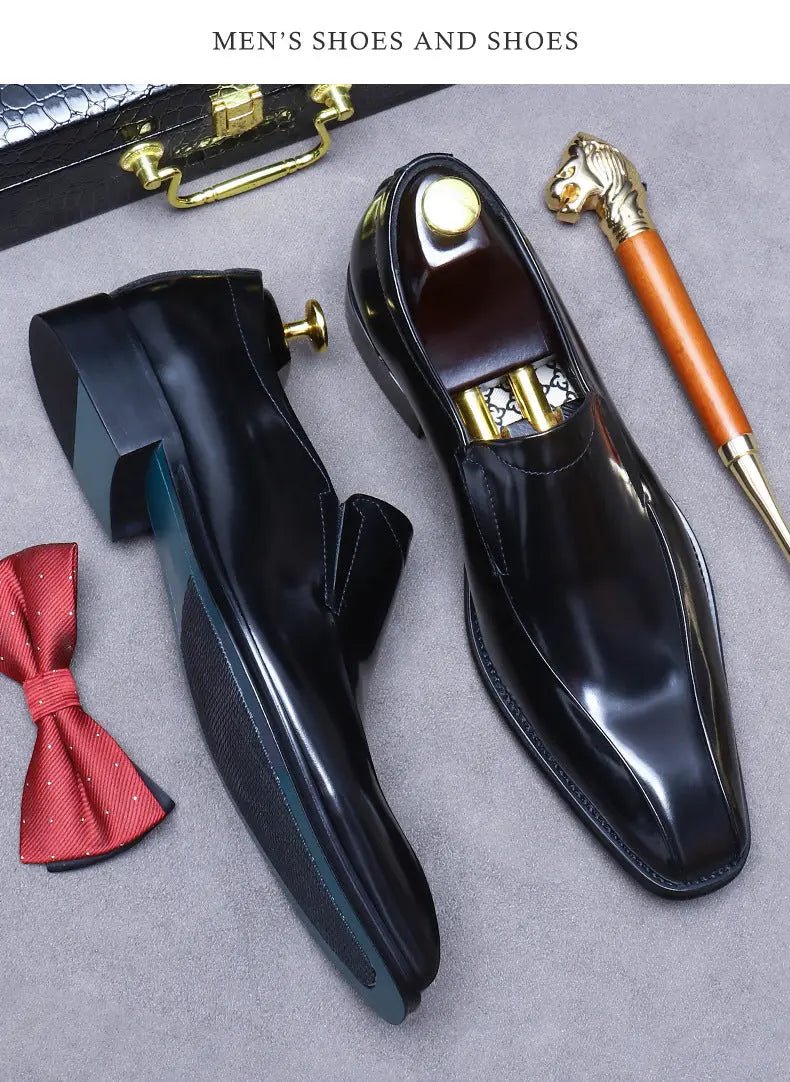Business Formal Wear Shoes Cowhide Men's Office Shoes Dropshipman