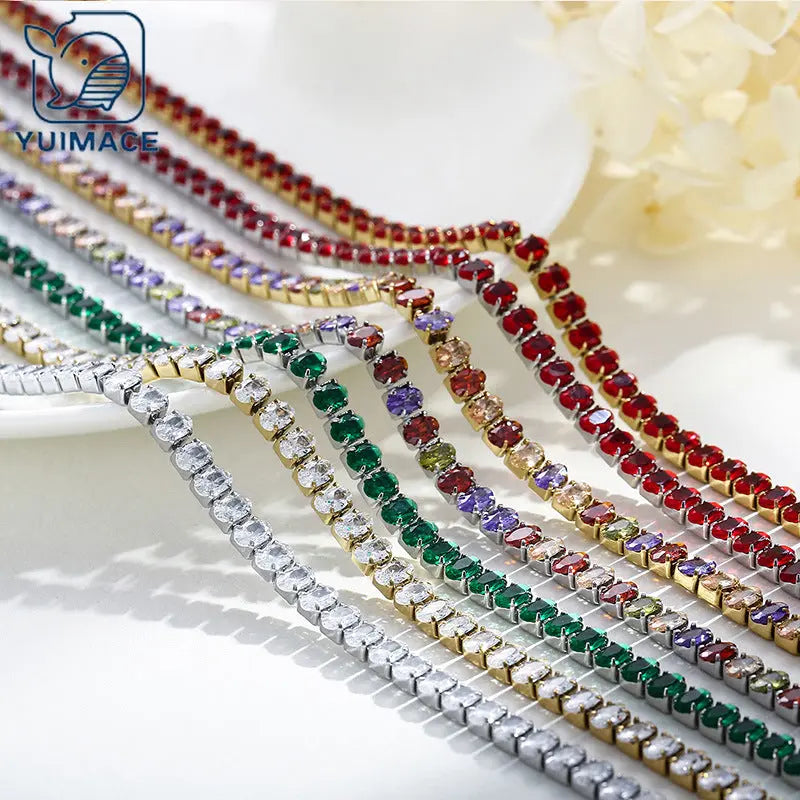 Women's Retro Color Zircon Necklace Cjdropshipping