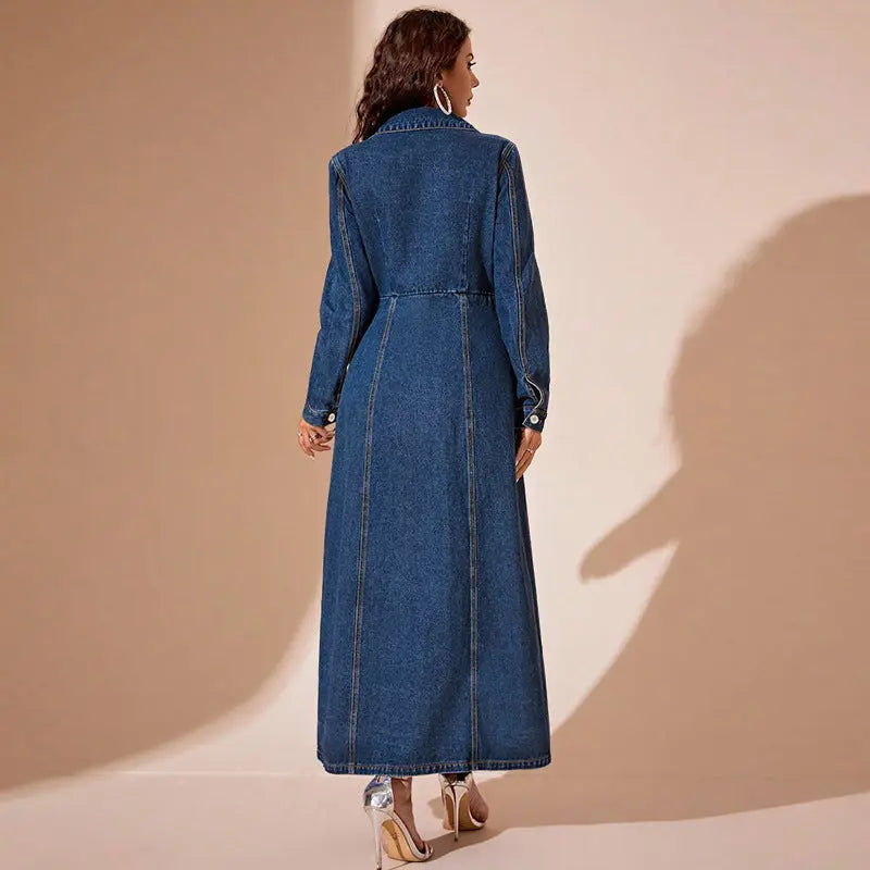 Denim Button Cardigan Jacket Dress Cjdropshipping