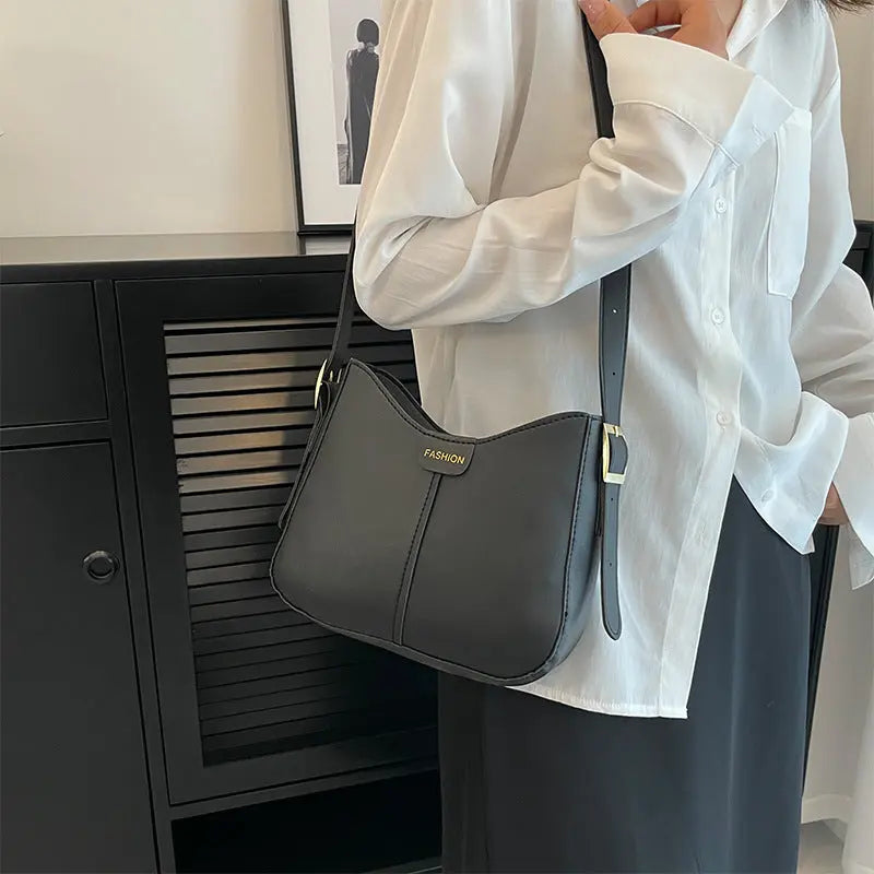 Casual Women's Shoulder Bag Crossbody Bags Women Solid Simple Bucket Bag Cjdropshipping