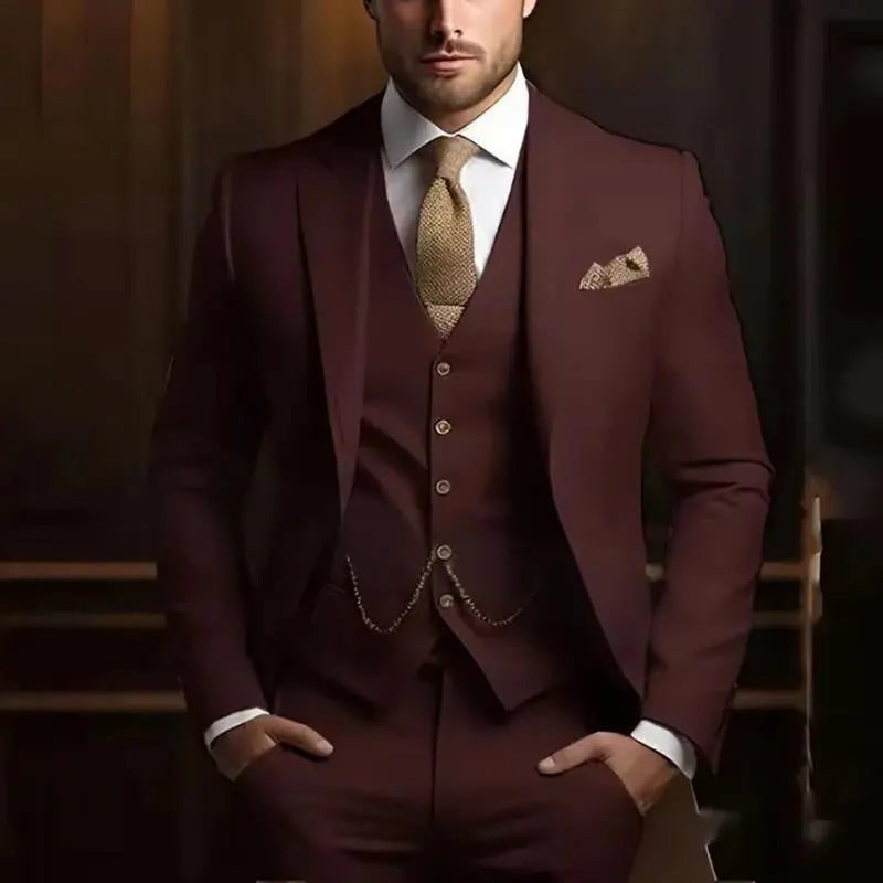Men's High-grade Gentleman Temperament Slim Suit Cjdropshipping
