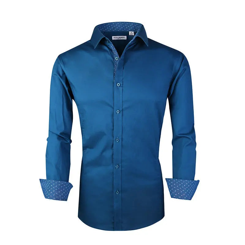 Men's Cotton Stretch Shirt Spring And Autumn Styles Cjdropshipping