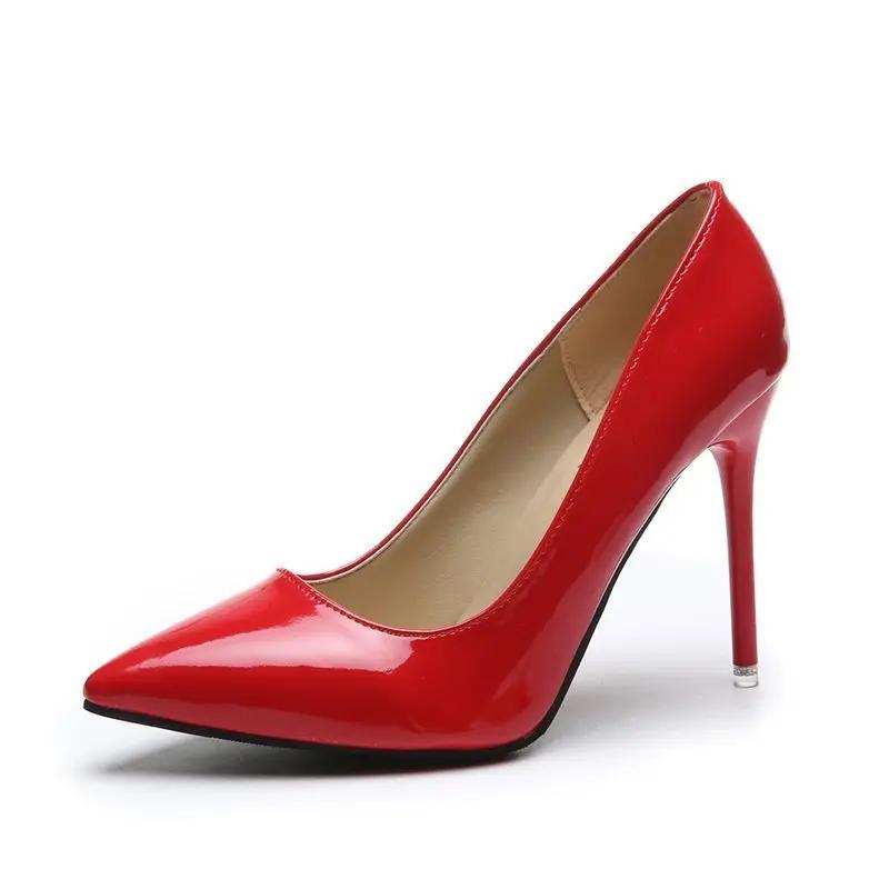Pointed Stiletto Low-cut Heel Shoes Plus Size Women Cjdropshipping