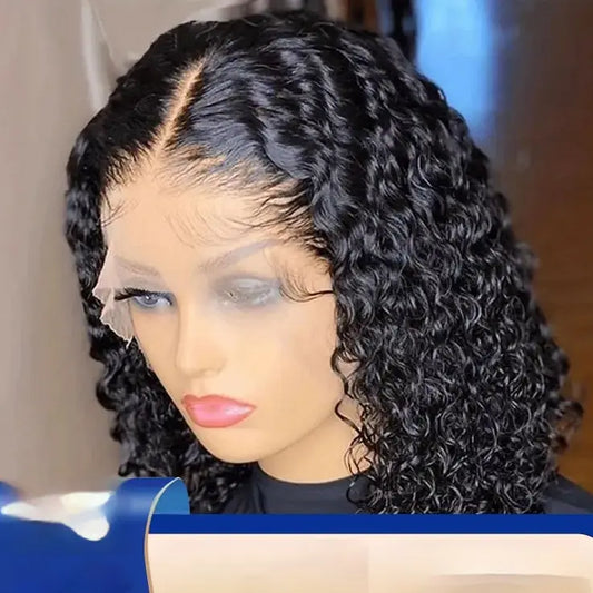 Wig Female Small Volume Corn Curler Fluffy Afro Short Curly Hair Full-head Wig Type