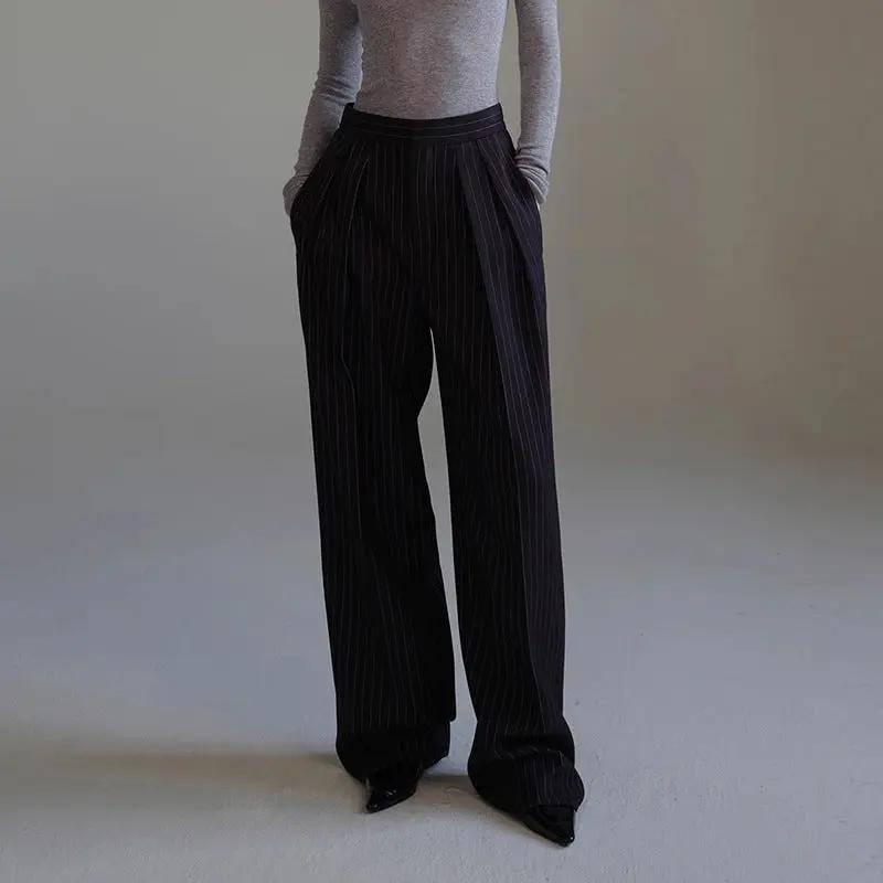 All-matching Striped Suit Pants For Women Autumn And Winter Cjdropshipping