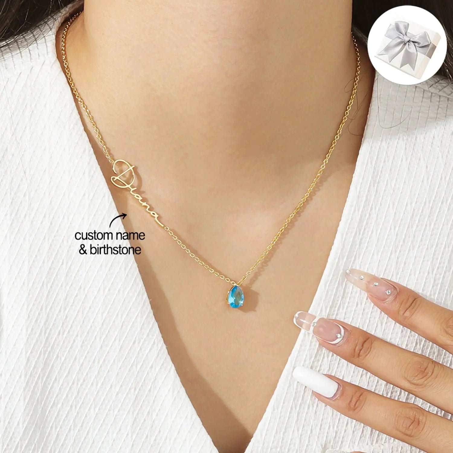 Stainless Steel Custom Name Necklace DIY Personalized JNi3 shop