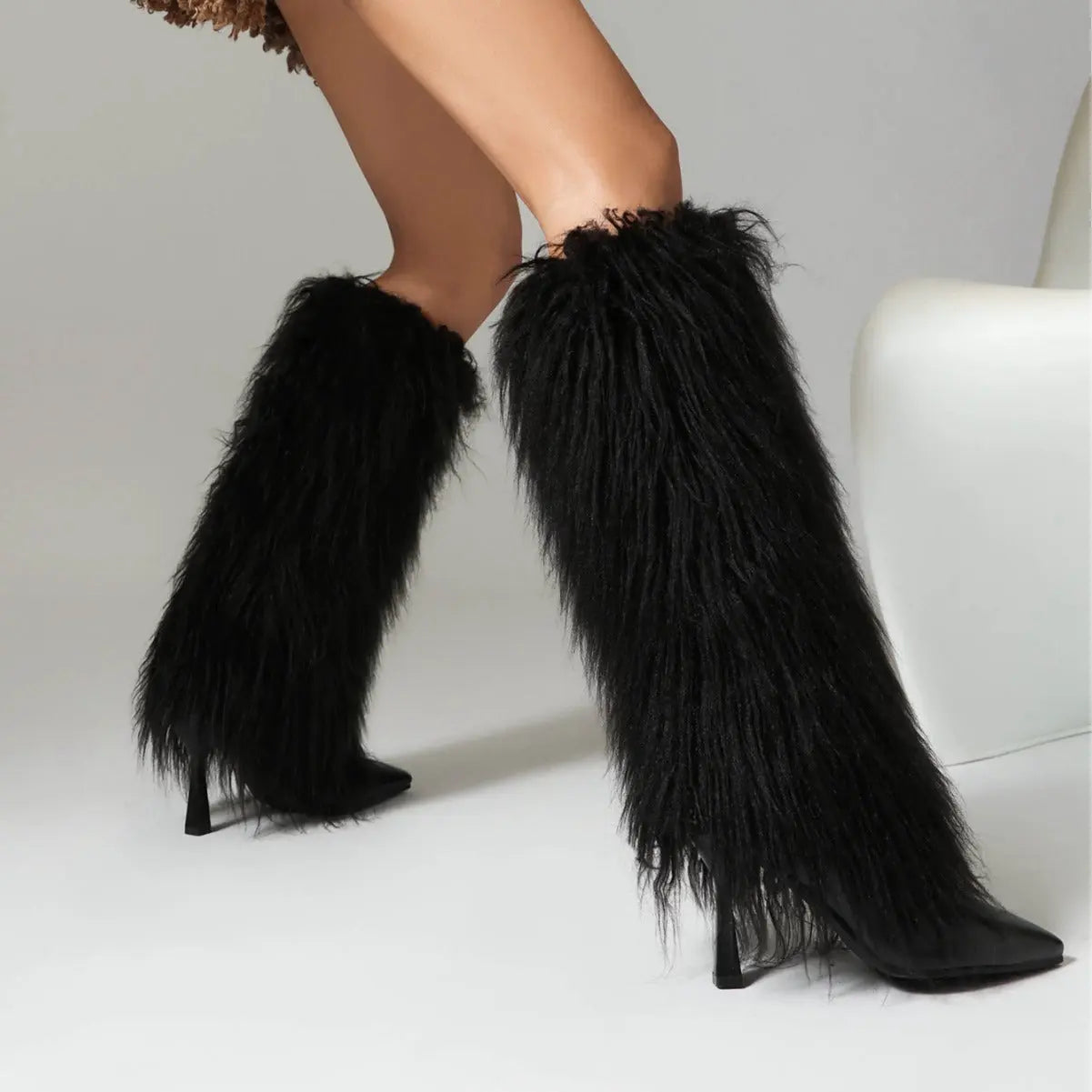 Autumn And Winter Stiletto Heel 33-46 Large And Small Size Women's High Boots Dropshipman