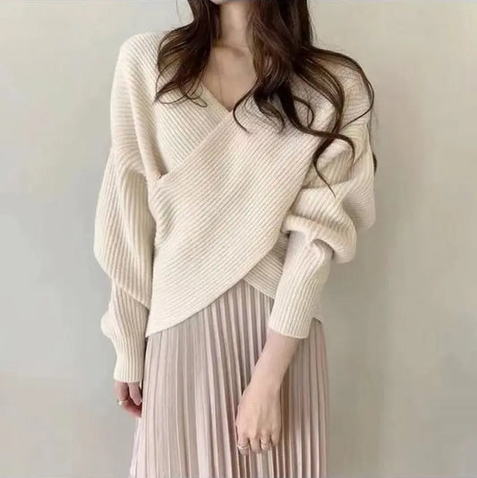 Batwing Sleeve Loose Sweater Sweater For Women JNi3 shop