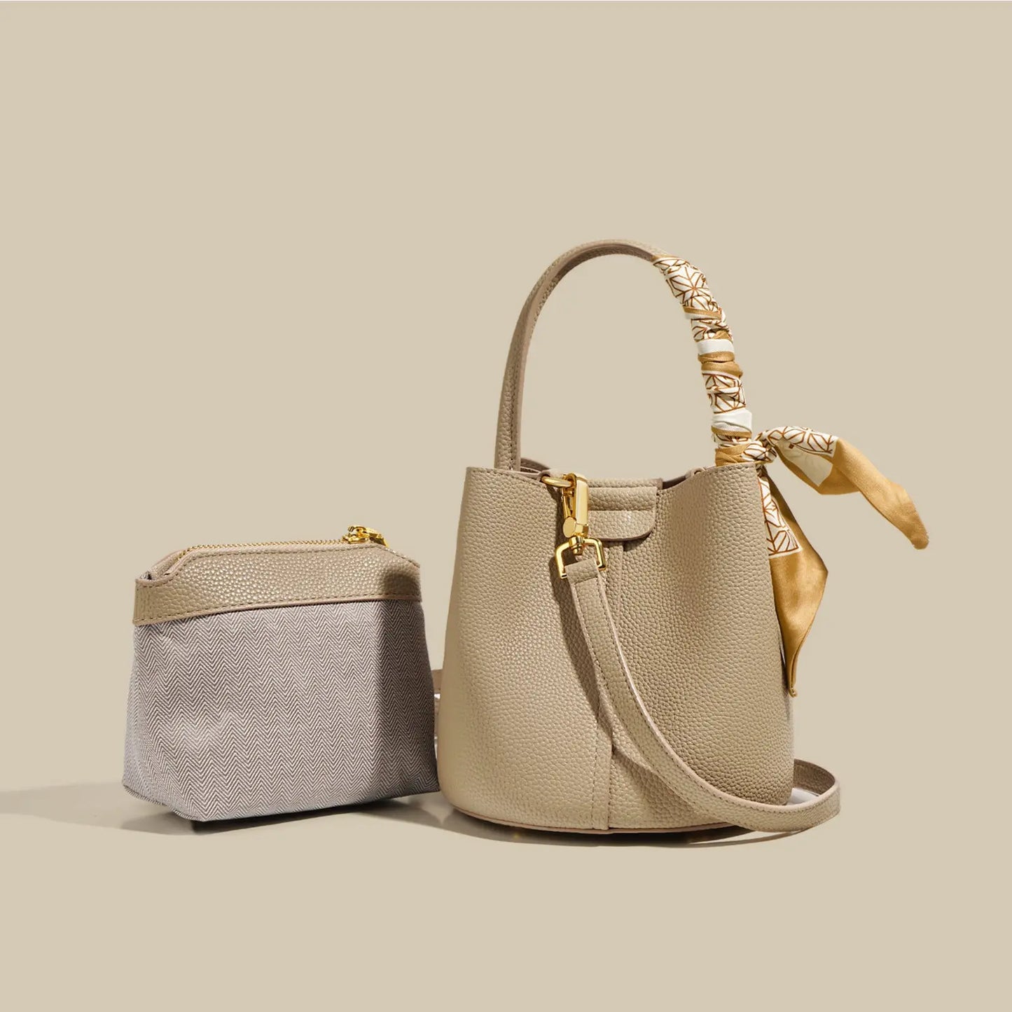 Genuine Leather Advanced Texture Bucket Bags Women - JNi3 shop