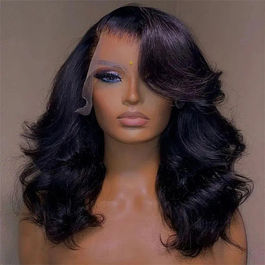Women's Solid Color Transparent Lace Forehead Wig - JNi3 shop