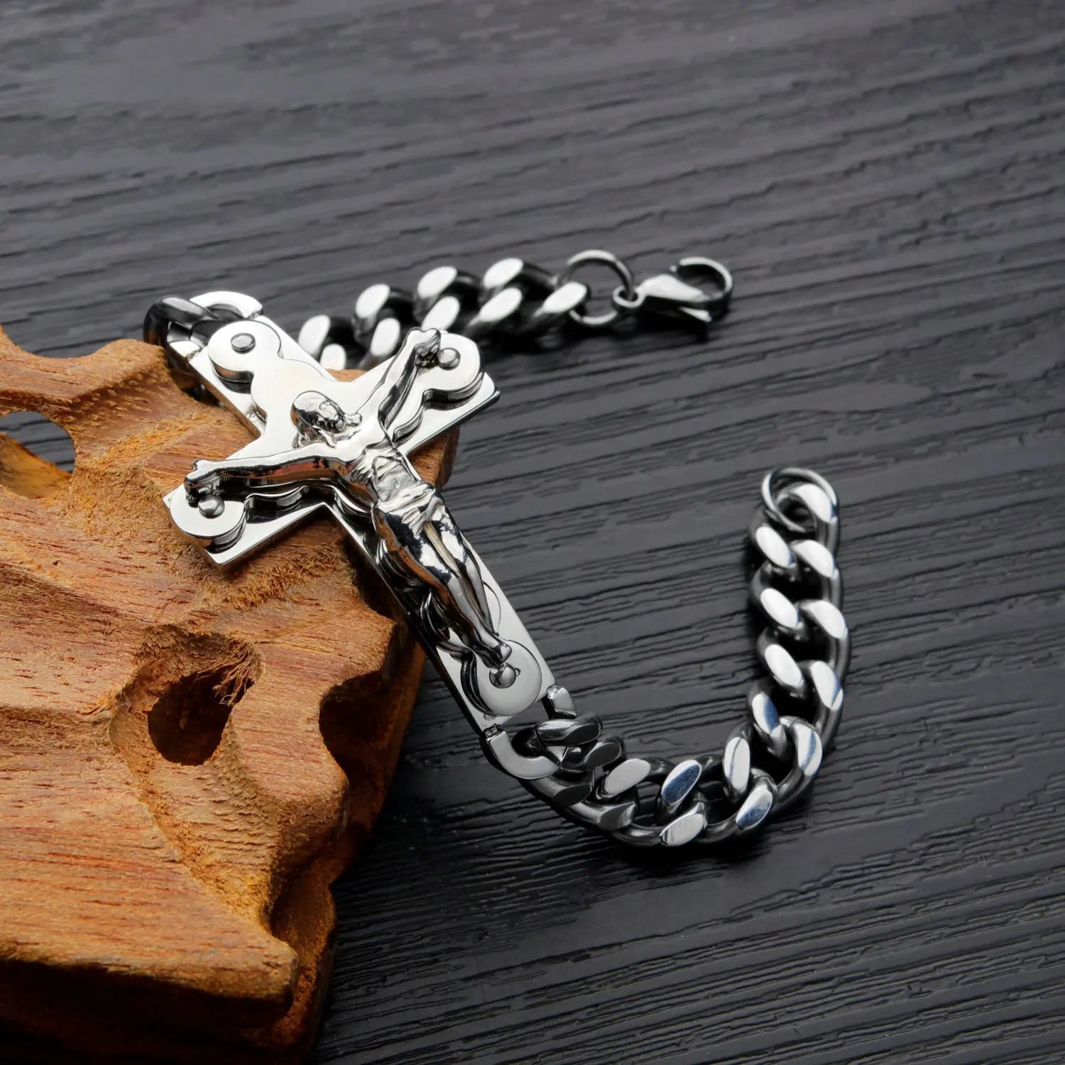 Jewelry Classic Cross Titanium Steel Bracelet Cjdropshipping