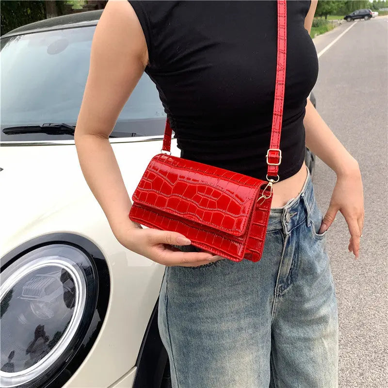 Portable Shoulder Messenger Bag Horizontal Square Dropshipman