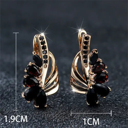 Water Drop Half Flower Design Ear Clip Simple JNi3 shop