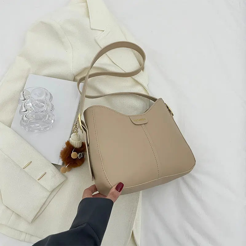 Casual Women's Shoulder Bag Crossbody Bags Women Solid Simple Bucket Bag Cjdropshipping