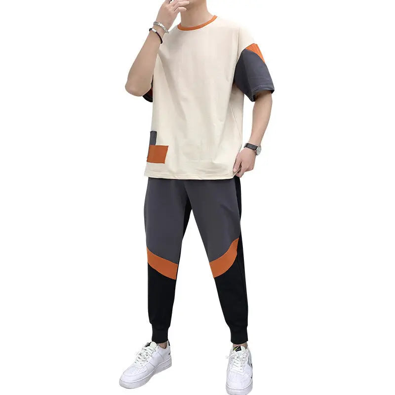 New Summer Men's T-shirt Fashion Short-sleeved T-shirt Men Cjdropshipping