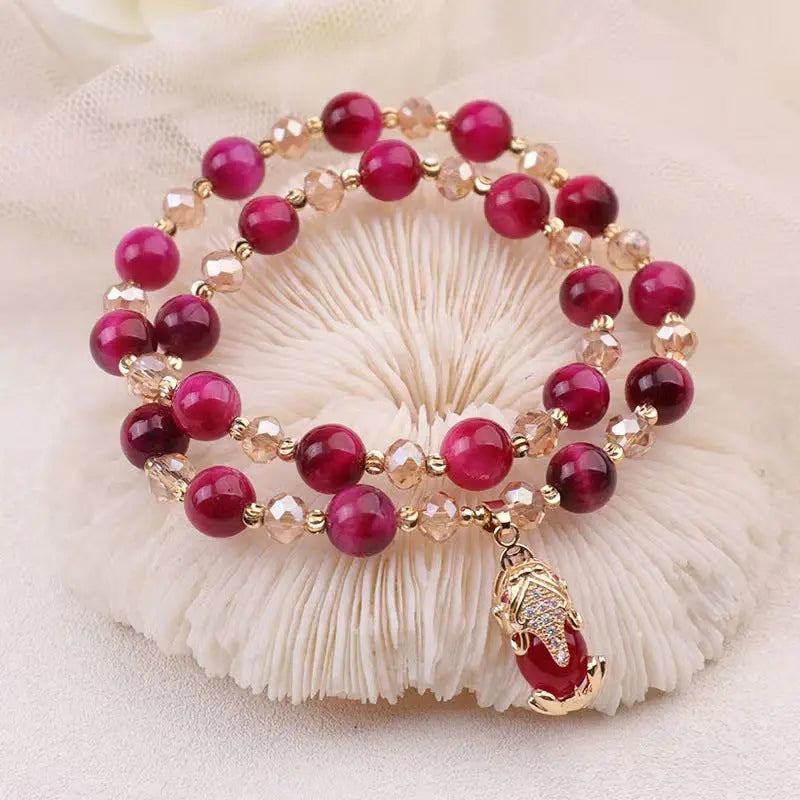 Hot Sale Natural Vanves Stone Single Double Chain Crystal Bracelet Cjdropshipping